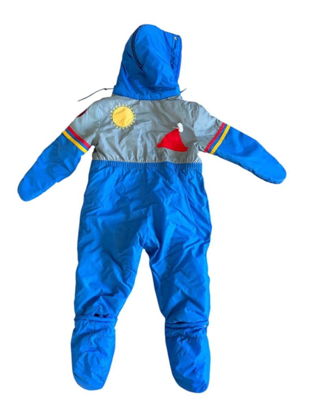 Vintage Mighty Mac Snowman Snowsuit Size 18 months Bunting Winter Jacket Retro - Picture 2 of 7